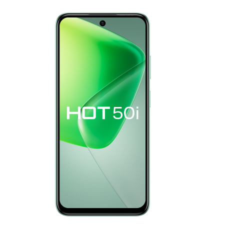 Смартфон INFINIX HOT 50i 4Гб 128Гб Sage Green 6.78", IPS, 1600*720, 2*2+6*1.8ГГц, 48+0.08Мп, 8Мп, 4G, NFC, 5000мАч, And 14