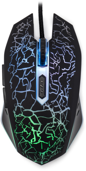 Игровая мышь USB Oklick 896G оптическая, 12800dpi, 5кн, Black