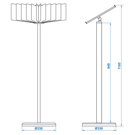 Демосистема OfficeSpace напольная, 10 панелей, Серая (367785)