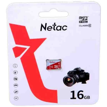 Карта памяти MicroSDHC 16Gb Netac P500 ECO Class10 U1 [NT02P500ECO-016G-S](без адаптера)