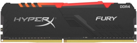 Модуль памяти DIMM DDR4 8Гб 3733МГц Kingston HyperX FURY RGB (HX437C19FB3A/8) CL19 Модуль памяти DIMM DDR4 8Гб 3733МГц Kingston HyperX FURY RGB (HX437C19FB3A/8) CL19