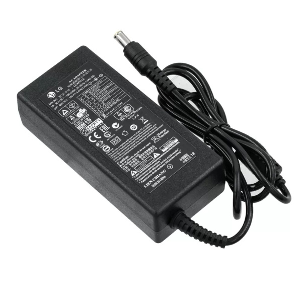 Блок питания сетевой, 19в, 3.42а, 65вт, 6.5*4.0 пин, с сетевым шнуром, для монитора LG