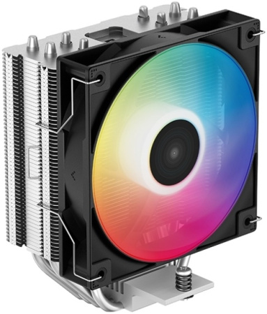 Кулер S115x/1200/1700/AM5/AM4 DEEPCOOL AG400 LED (220W/120mm/500-2000rpm/Al+Cu/Led)
