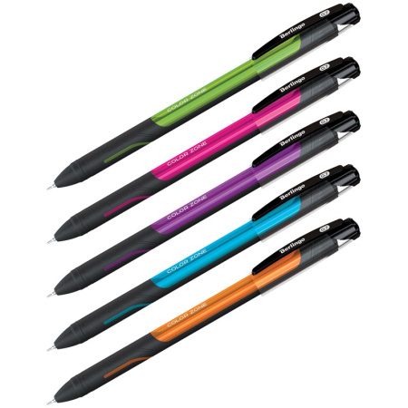 Ручка шариковая BERLINGO "ColorZone stick" 0,7мм., синяя (CBp_70950)
