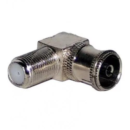 Гнездо антенное F /кабельное, угловое/