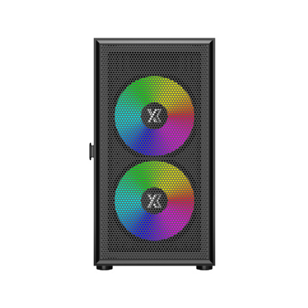 Корпус mATX Б_БП XASTRA A305M 3ARGB Black (USB3.0,Audio,TG,черный,1х120мм,2х140мм ARGB)[A305M-2FC14A-1FC12A-D]