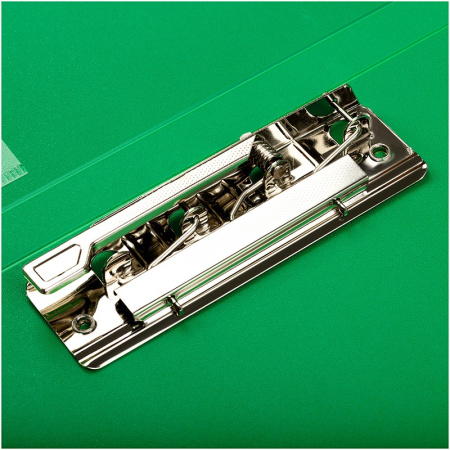 Папка с боковым прижимом BERLINGO "Standard" 17мм, 700мкм, с карманом, зеленая (MM2337)