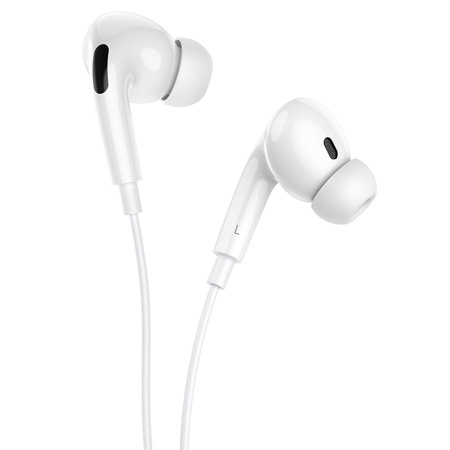 Гарнитура проводная BOROFONE BM30 Pro вставные, кабель 1.2м, белый, Type-C разъем