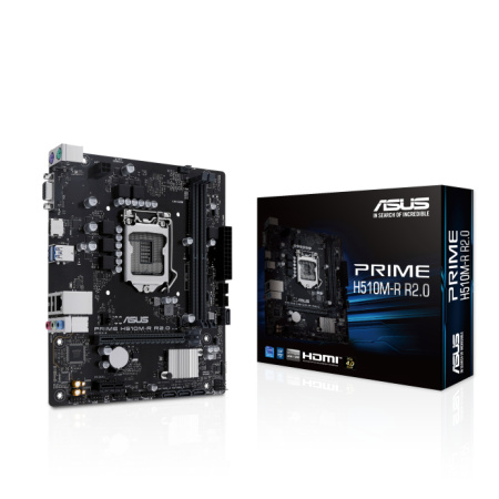Мат.плата S1200 H470 Asus PRIME H510M-R R2.0-SI (mATX,2DDR4,PCI-E16,PCI-E,VGA,HDMI,PC3200)