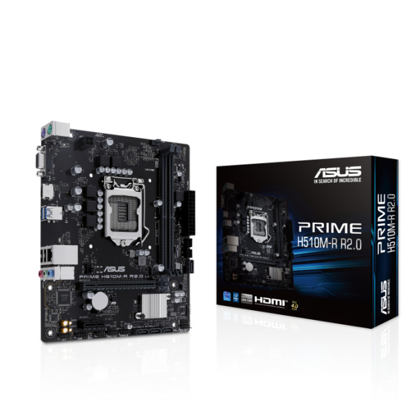 Мат.плата S1200 H470 Asus PRIME H510M-R R2.0-SI (mATX,2DDR4,PCI-E16,PCI-E,VGA,HDMI,PC3200)
