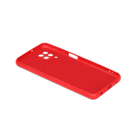 Чехол силиконовый с микрофиброй для Samsung Galaxy M32 DF sOriginal-23 (red)