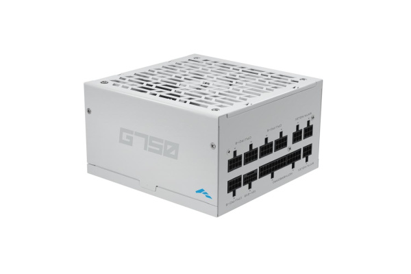 Блоки питания/ Power Supply SAMA G750 White (HAT-750yzB1G), 750W 80+ Gold (ATX, 3.1, PCIe 5.0, Full modular, 1x24(20+4)pin mesh 550mm, 2xCPU 8(4+4)pin 600mm+150mm, 2xPCIe*2 8(6+2)pin 550+150mm, 1x12VHPWR PCIe 5.1 12+4pin 600W 600mm, 3xSATA*3 450+150+150mm