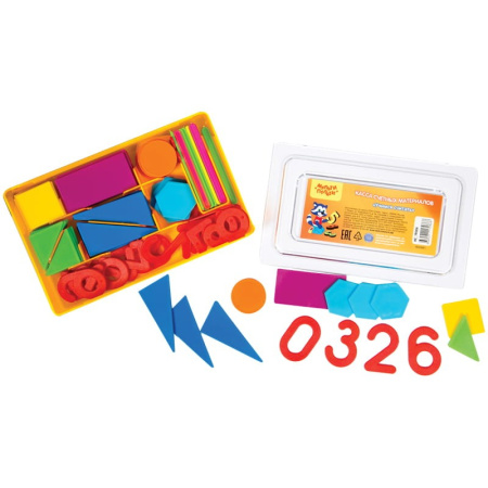 Касса цифр и счетных материалов Мульти-Пульти  "Учись считать", пластик КС_19086