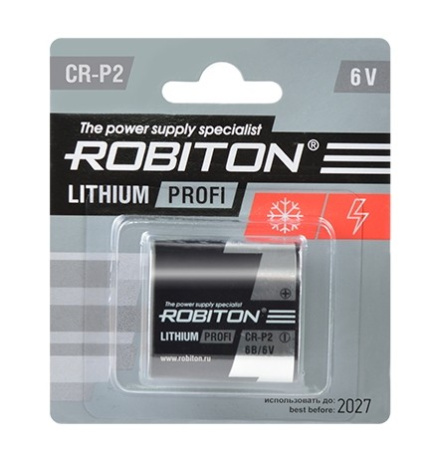 Батарейка CR-P2 ROBITON 1шт./6В. литиевая