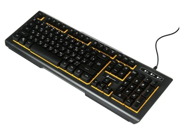 Игровая клавиатура USB Dialog Gan-Kata KGK-21U мембранная, подсветка, Black