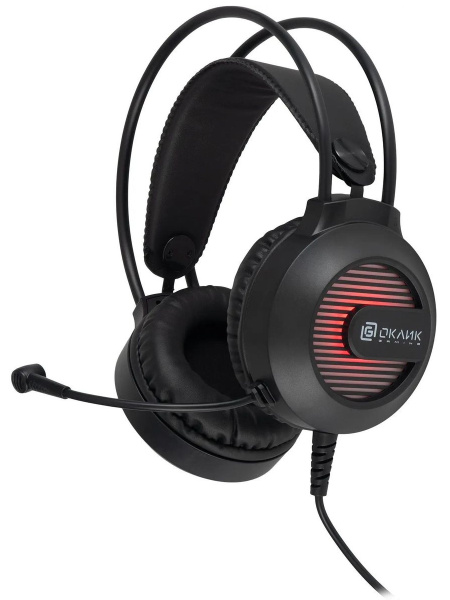 Игровая гарнитура Оклик HS-L300G полноразмерные, кабель 2.2м, Black