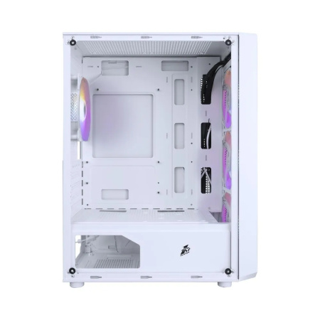 Корпус mATX Б_БП 1STPLAYER FD3-M White (USB, Audio, 4x120mm LED, белый)[FD3-M-WH-4F1-W]