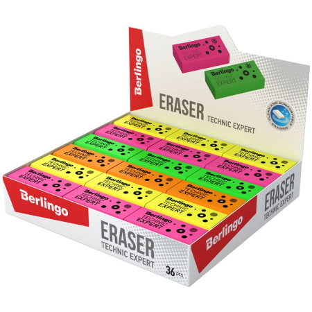 Ластик BERLINGO "Technic Expert", цвета ассорти (BLc_00540)
