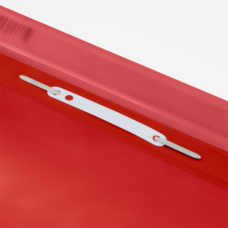 Скоросшиватель пластиковый А4 160мкм. СТАММ с перфорацией, красный (ММ-32257)