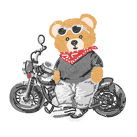 Алмазная мозаика "Мотоциклист" ФРЕЯ ALPB-273