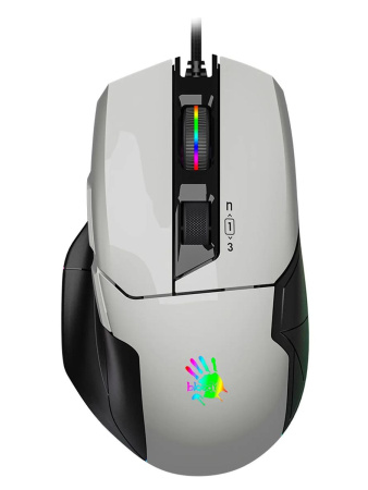 Игровая мышь USB A4Tech Bloody W70 Max оптическая, 10000dpi, Panda White