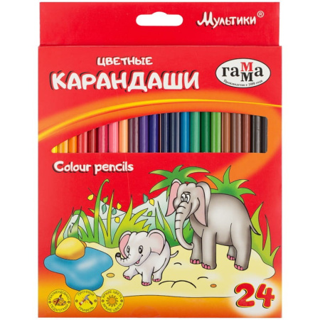 Карандаши 24цв. Гамма "Мультики" (050918_09)