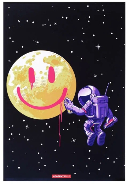 Тетрадь А4 48л. кл. "Космонавты" КанцБиз, ассорти (13612/3)