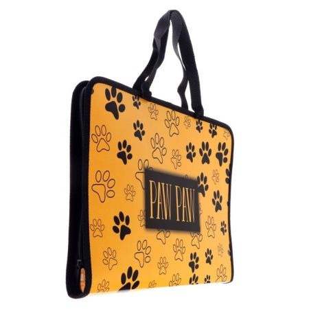 Папка для труда А4 ПЧЕЛКА "Лапки", молния ПТР-6