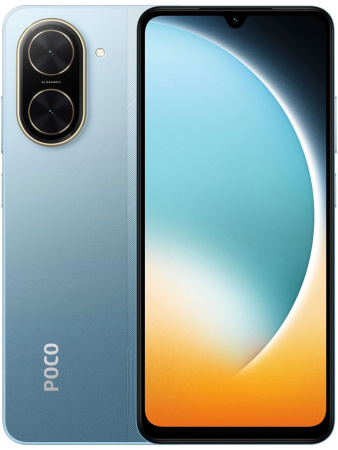 Смартфон POCO C71 3Гб 64Гб Blue 6.88",IPS,1640*720, 8*1.8ГГц, 32+0.08МП, 8Мп, 4G, 5200мАч, And 15