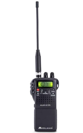 Радиостанция портативная ALAN 42, 4W, CB 26.965..27.405 МГц, AM/FM, 6*AA