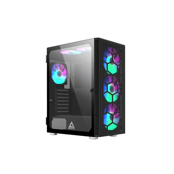 Корпус ATX Б_БП Montech X3 GLASS Black (USB, Audio,TG, 3x140mm,3x120mm FRGB, черный)[X3GB]