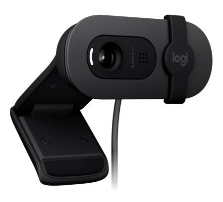Веб-камера Logitech Brio 105 (960-001590/960-001592) графитовый 2Mpix (1920x1080) USB2.0 с микрофоном