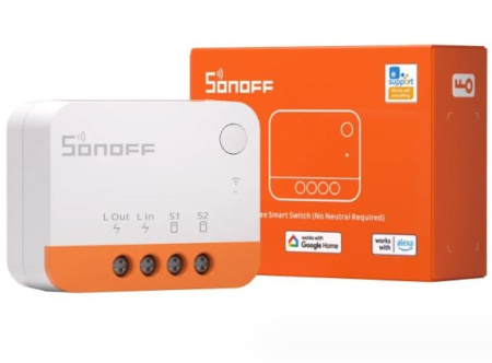 Умное реле ZigBee Sonoff ZBMini L2, eWeLink, AC220в, без нейтрали, 10а, 39.5*32*18.4мм