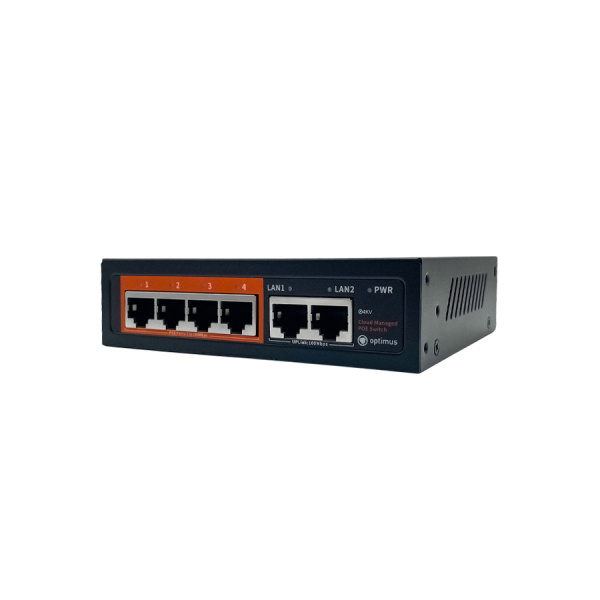 Коммутатор Optimus U1IC-4F/2F 4 порта до 100 Мбит/с RJ-45, PoE+, 2 порта до 100 Мбит/с RJ-45, Uplink, PoE Стандарт - IEEE 802.3af/at, Контакты PoE 1/2