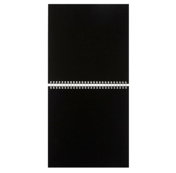 Скетчбук 40л. (20л. белый офсет 100г. + 20л.черный офсет 160г.), 240*240мм, Hatber Premium "Девушка 