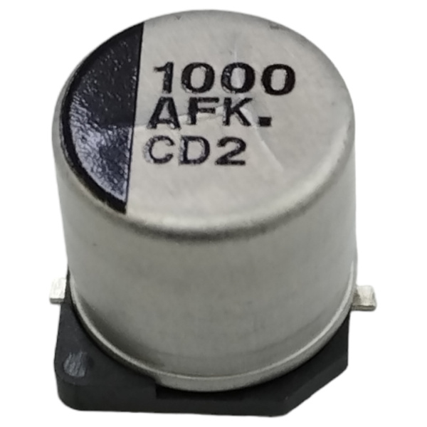 Конденсатор электролитический (ECAP SMD) 1000мкф,  10в, Panasonic, EEEFK1A102P, 105C, 10*10.2