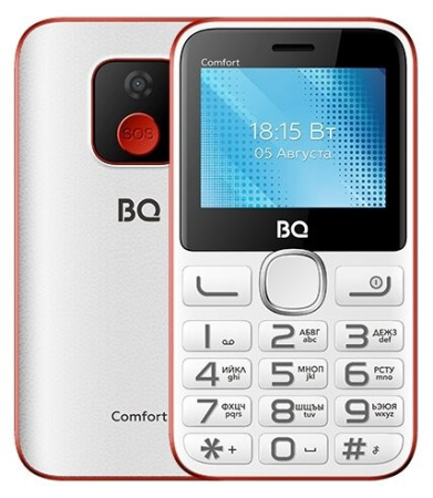 Сотовый BQ BQ-2301 Comfort Белый+красный 2sim/2.31"/320*240/32mb/microSD/Bt/0.3МП/1400мАч/моноблок Сотовый BQ BQ-2301 Comfort Белый+красный 2sim/2.31"/320*240/32mb/microSD/Bt/0.3МП/1400мАч/моноблок