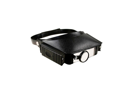 Лупа налобная TK1008-2, 1.8x, 2.3x, 3.7x, 4.8x, бинокуляр, 2Led