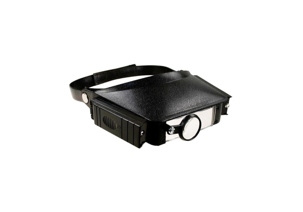 Лупа налобная TK1008-2, 1.8x, 2.3x, 3.7x, 4.8x, бинокуляр, 2Led