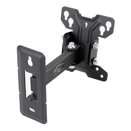 Кронштейн Tuarex ALTA-108 черный настенный,10-27",до 20кг,нак. +5° -15°,от ст. 60-185мм