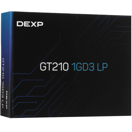 Видеокарта GeForce G210 DEXP 1Гб DDR3,64bit,VGA,DVI,HDMI (GT210 1GD3 LP) oem