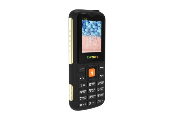 Сотовый Texet TM-D400 Black 2sim/1.77"/128*160/1500мАч/IP54/моноблок