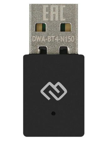 Адаптер WI-FI + Bluetooth USB Digma DWA-BT4-N150 150_Mbps 802.11n Bt4.0