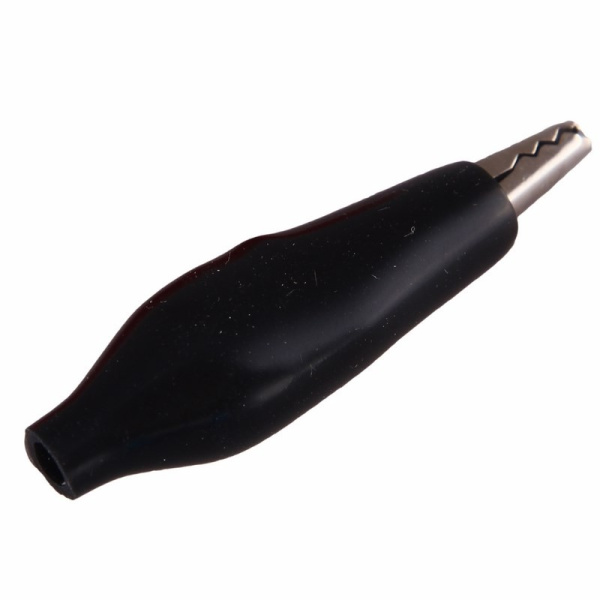 Зажим крокодил 36мм, 5а, чёрный, Rexant 16-0002