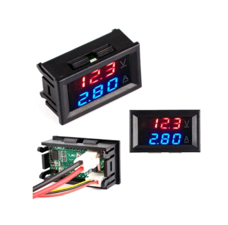 модуль DC 0..100в, 10а, цифровой вольтметр, амперметр