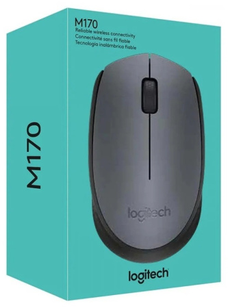Мышь беспроводная Logitech M170 (910-004646) оптическая, 1000dpi, радиус действия до 10м, Grey