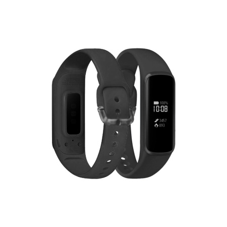 Ремешок классический силиконовый для Samsung Galaxy Fit-e 0.74” DF sClassicband-02 (black)