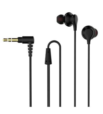 Наушники Perfeo SWELL  вставные, 32Ом, 100дБ, кабель 1.2м, Черный (PF_C3213)