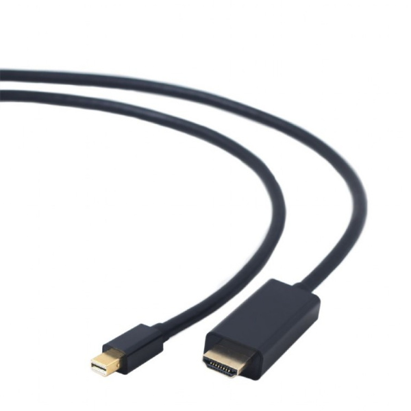 Кабель miniDP(m) - HDMI(m)  1.8м Cablexpert, позол. контакт, черный, пакет (CC-mDP-HDMI-6)