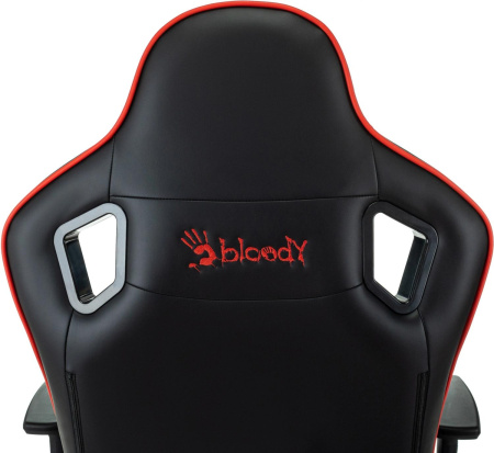 Кресло игровое A4Tech Bloody GC-840 черный сиденье черный экокожа с подголов. крестов. металл черный пластик черный (комплект 1шт)